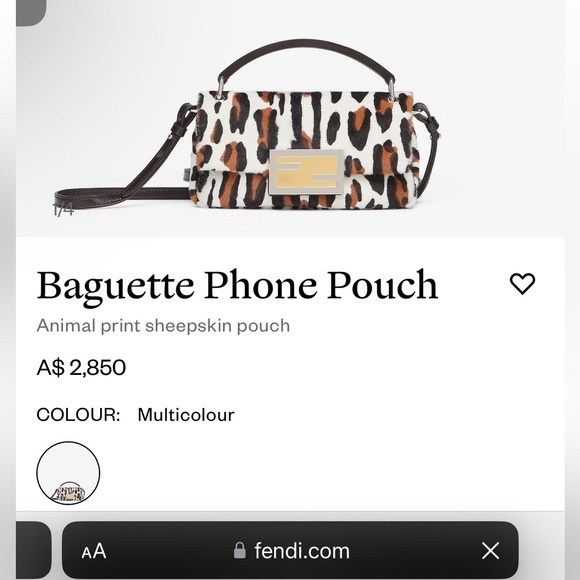 Fendi baguette phone pouch - Picture 3 of 10